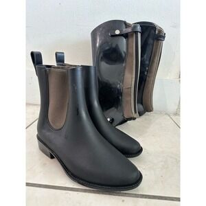 Melissa‎ Riding Boots Sz 5 Convertible Chelsea Ankle Tall Equestrian Black
